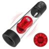 Expédition le 10 février Red lips-Pompe à pénis 7 succion 5 vibration, Avec 2 Gaines silicones interchangeables