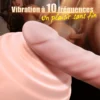 Sex Machine 27 cm Gode Vibromasseur avec Chauffage pour Stimulation du Point G et de l'Anus – Image 3