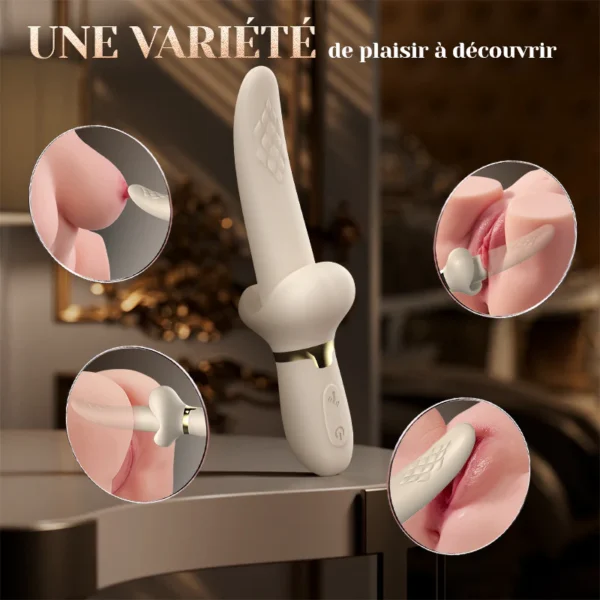 7 types de vibromasseurs à langue grasse oscillants et vibrants, rotation à 360° pour stimuler le clitoris – Image 4