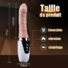 Sex Machine 27 cm Gode Vibromasseur avec Chauffage pour Stimulation du Point G et de l'Anus – Image 8